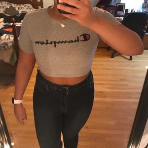 Champion Crop Top reworked